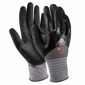 EPI Gants nylon nitrile lisse noir