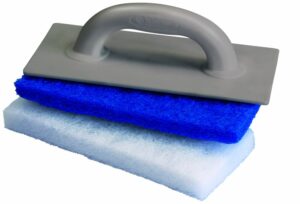 PLATOIR 2 TAMPONS ABRASIFS 28X14X25CM