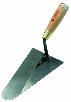 TRUELLE LISSEUSE BOUT ROND SOUDEE 20CM MANCHE BOIS scaled