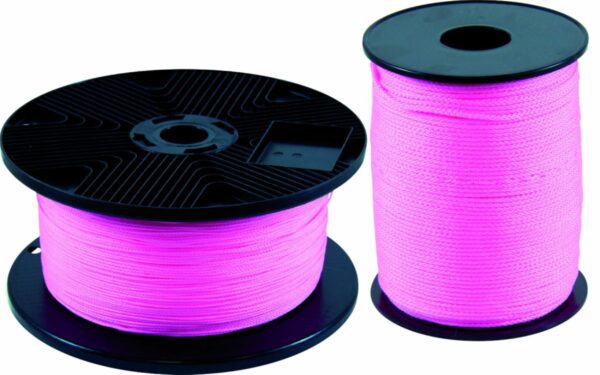CORDEAU POLYPRO TRESSE FLUO ROSE 200M FIL 15MM